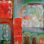 6. Surface Decoration – Acrylic with Monoprint Collage 30 x 30cm